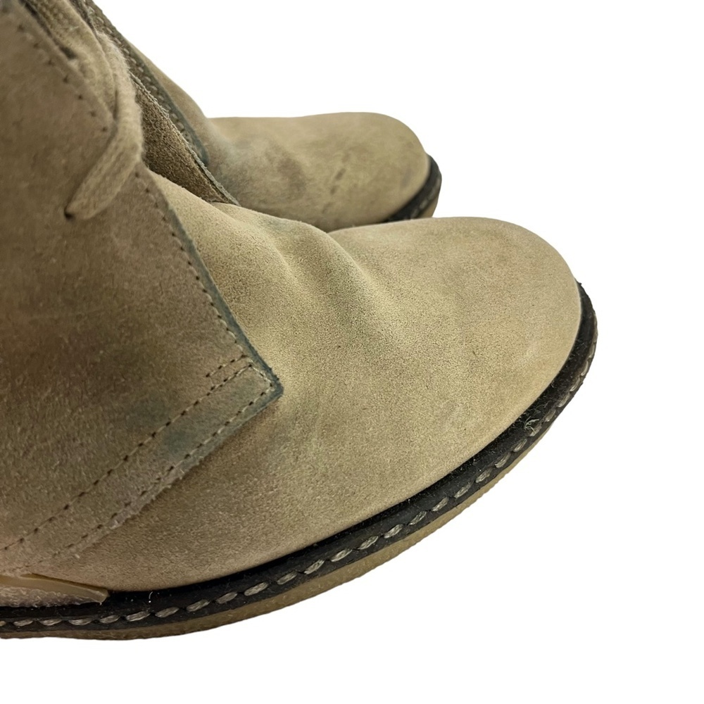 J CREW MACALISTER Wedge Boots Ankle Booties Genuine Leather Suede Shoes sz 8 - Picture 4 of 16